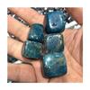 Polished Gemstone Natural Blue Apatite Quartz Crystal Cube Tumbled Stone for Aquarium Decoration 5pcs view 1
