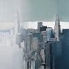 ArtExpert Chrysler And Empire State Buildings by Joan Farre - 16x16 Art Print Poster view 1