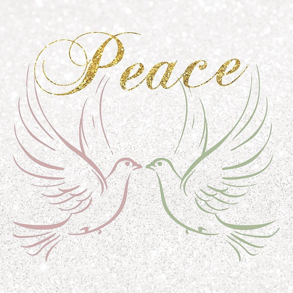 ArtExpert Peaceful Doves by Lauren Gibbons - 16x16 Art Print Poster