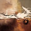 ArtExpert Copper Melody Ii by Laurie Maitland - 16x16 Art Print Poster view 1