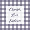 ArtExpert Gingham Quotes 1 by Marcus Prime - 16x16 Art Print Poster view 1