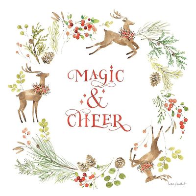 ArtExpert Merry And Bright 03 by Lisa Audit - 16x16 Art Print Poster