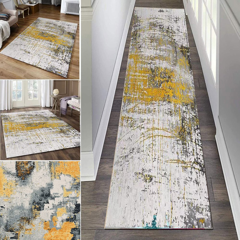 QQXY Runner Rug Carpet for Hallway, Non-Slip Indoor/Outdoor Area Rug for Kitchen/Laundry/Bathroom/Bedroom/Living Room, Floor Mat,Custom Size
