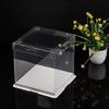 XININSUN 6Pcs clear cake boxes with Ribbon, 6inch cake boxes for Christmas Bakery Treat,Holiday Pastries,Gift Giving-White view 3