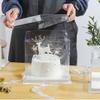 XININSUN 6Pcs clear cake boxes with Ribbon, 6inch cake boxes for Christmas Bakery Treat,Holiday Pastries,Gift Giving-White view 4