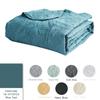 HZ & HY Oversized King Bedspread, Quilted Coverlet Bedding Set, Lightweight Thin Comforter, Reversible, Luxurious, 5 Piece, 100% Microfiber, Blue view 4