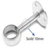 Jiozermi 8 Pcs 1 1/4 Inch Ceiling Mount Curtain Rod Bracket, Heavy Duty Stainless Steel, Brushed Finish view 2