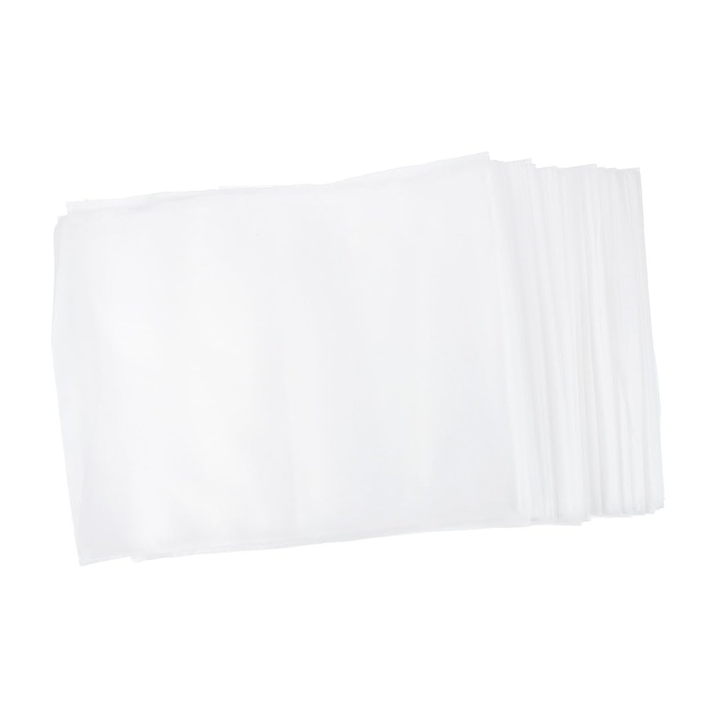 Cabilock 1 Set 100Pcs Non Woven Bags Clothes Purse Shoe Packing Storing White Bags Suit Shirt Bag Protector for Home Shop 35X25CM