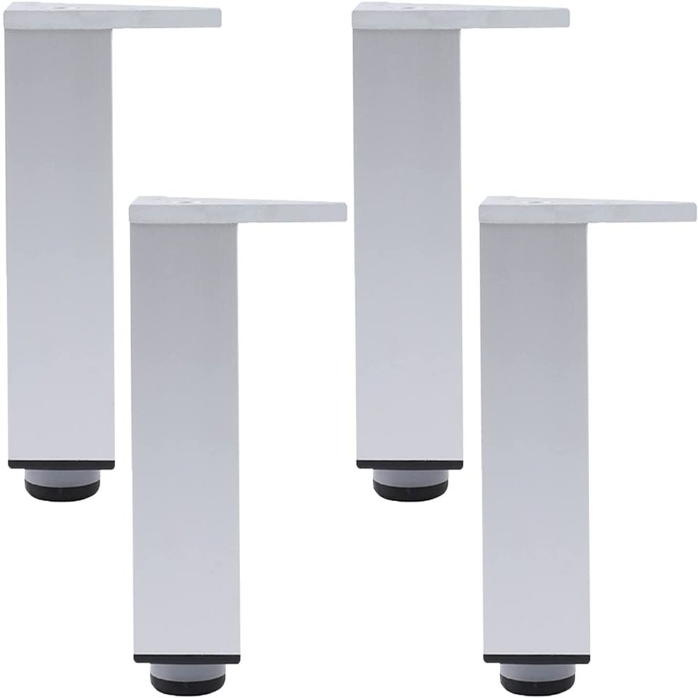 Elegant Upholstery Furniture Legs 4pcs Furniture Legs Adjustable Metal Table Legs | Aluminum Alloy Replacement Furniture Feet for Couch Sofa Desk Legs Bed Cabinets Risers,Triangle Mounting Plate