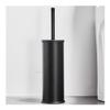 Nordic Toilet Brush and Holder Household Toilet Bowl Long Handle Toilet Brush Set Hotel Bathroom Space Aluminum Toilet Brush (Color : Black) view 1