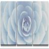 SIGNLEADER Canvas Print Wall Art Set Layered Blue Flower Interior Botanical Flower Photography Realism Contemporary Closeup Edgy Multicolor Pastel for Living Room, Bedroom, Office - 24"x36" x 3 view 1