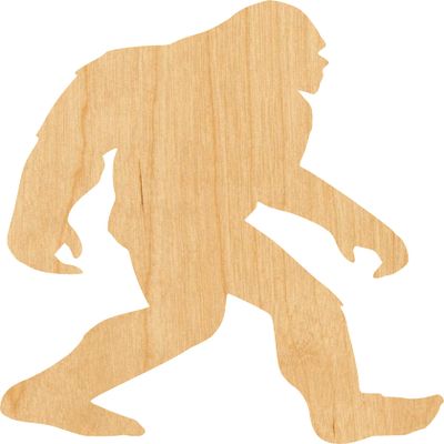 Bigfoot 1 Laser Cut Out Wood Shape Craft Supply - 4 Inch