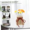 Cabilock 1pc Handmade Woven Storage Basket for Arrangement Decorative Container for Home Organization Natural Material Versatile Use Room Office and Garden view 3