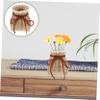 Cabilock 1pc Handmade Woven Storage Basket for Arrangement Decorative Container for Home Organization Natural Material Versatile Use Room Office and Garden view 4