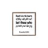 Framed Quotation Wooden Art Signs Positive Quotes Deceit is in The Hearts of Those Who Plot Evil, But Those Who Promote Peace Have Joy. Bible Verse Quote White-C4 18x18cm(7 Inch) view 1