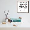 Framed Quotation Wooden Art Signs Positive Quotes Deceit is in The Hearts of Those Who Plot Evil, But Those Who Promote Peace Have Joy. Bible Verse Quote White-C4 18x18cm(7 Inch) view 3