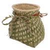 Hand Woven Bamboo Storage Basket for Garden Picnic Use view 1
