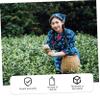 Hand Woven Bamboo Storage Basket for Garden Picnic Use view 3