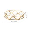 Feyarl Gold Glass Perfume Tray Mirror Vanity Jewelry Trinket Organizer Tray Ornate Cosmetic Makeup Display Decorative Coffee Table Tray for Wedding Home Decor Dresser Tabletop Countertop (9.5inch) view 2