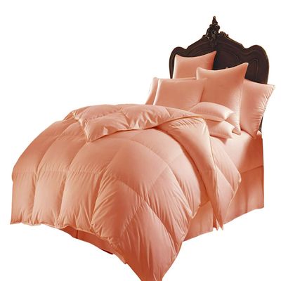 Kanak Bedding Down Alternative Comforter, All Season Comforter - Plush 300GSM Microfiber Duvet Insert - Box Stitched, Size-Twin XL (85"X90") Colour Peach