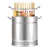AIZYR Stainless Steel Charcoal Grill - Portable Smokeless Grill with BBQ Accessories Kit for Outdoor Cooking Camping Picnics,35 * 40cm view 1