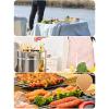 AIZYR Stainless Steel Charcoal Grill - Portable Smokeless Grill with BBQ Accessories Kit for Outdoor Cooking Camping Picnics,35 * 40cm view 3