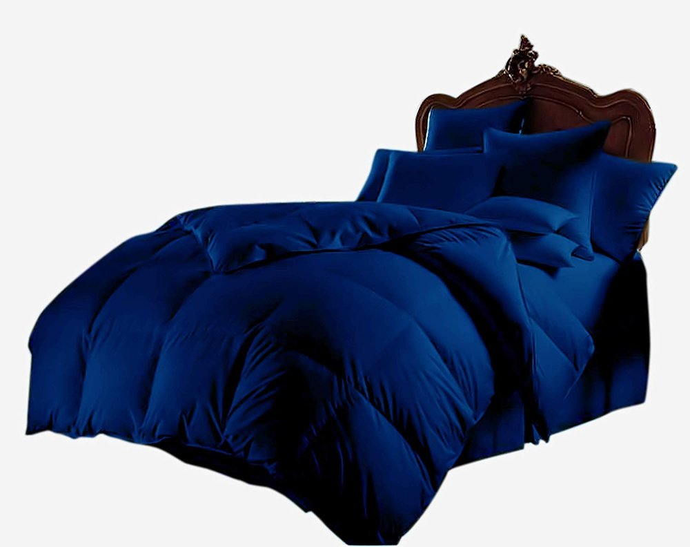 Kanak Bedding Down Alternative Comforter, All Season Comforter - Plush 300GSM Microfiber Duvet Insert - Box Stitched, Size-Twin XL (85"X90") Colour Royal Blue