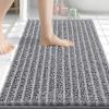 Arotive Luxury Bathroom Rugs 30x20, Extra Soft Thick Absorbent Shaggy Chenille Bath Rugs, Non-Slip Machine Wash Dry, Bath Mats for Bathroom Floor, Tub and Shower, Home Decor Accessories, Grey view 1
