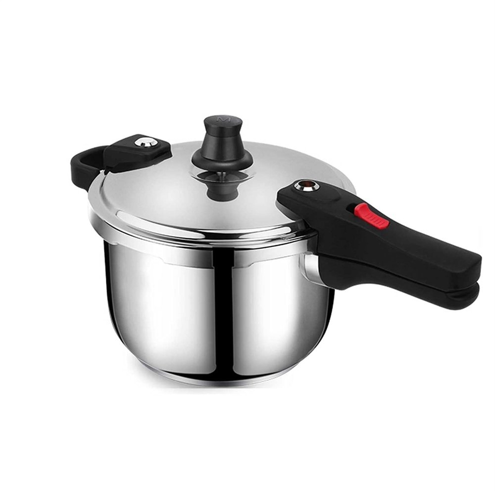 UOOD Stainless Steel Pressure Cooker Pressure Cooker, 304 Thick Household Gas Induction Cooker, General Purpose, Explosion-proof Safety Large Capacity (Size : 5.5L)