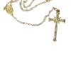 Needzo Saint Michael Bookmark with Rosary Gift Set, Book Page Holder with Spanish Chaplet on The Back and White Beaded Necklace with Crucifix (6.5 Inches, White) view 4