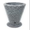 OPTIMUM Slim Memorial Cemetery Flower Vase - Plastic (Light Grey Granite Drainage Hole) With Metal Ground Spike , Grave Marker , Decorations For Gravesite , Headstone Flowers Holder , Garden Lawn view 1
