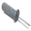 OPTIMUM Slim Memorial Cemetery Flower Vase - Plastic (Light Grey Granite Drainage Hole) With Metal Ground Spike , Grave Marker , Decorations For Gravesite , Headstone Flowers Holder , Garden Lawn view 3