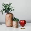 SMIURNS Small Heart Keepsake Cremation Urn for Human Ashes - Mini Urns for Mom & Dad with Velvet Case Memorial, Funeral Urn for Adult with Brass Stand Urns for your Loved One (Red Heart) view 4