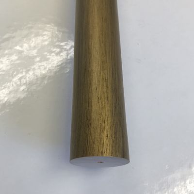 1 3/8 Inch Diameter Drapery Wood Smooth Curtain Rod 6 Ft (Gold)