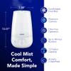 Vicks FilterFree Plus Cool Mist Plus Humidifier (VUL565), Medium Room Filter-Free Cool Mist Humidifier for Baby, Kids and Adult Rooms, Works with Vicks VapoPads view 4