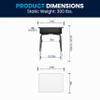 EMMA + OLIVER Gray Student Desk with Open Front Metal Book Box - School Desk view 2