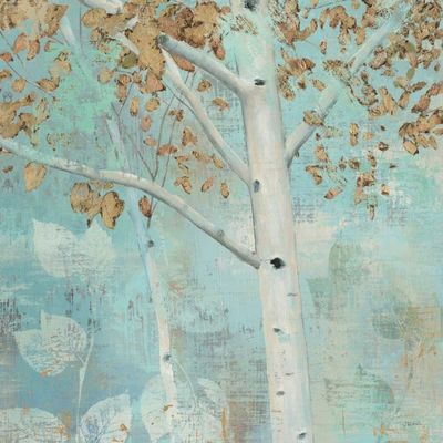 ArtExpert Golden Forest I by James Wiens - 16x16 Art Print Poster