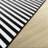 Flagship Carpets Simply Stylish Black & White Stripe Classroom Area Rug for Indoor Classroom Learning or Kid Bedroom Educational Play Mat, 5'x7'6" view 4