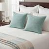 18x18 Pillow Covers for Couch Pillows Mint Green Set of 2, Decorative Soft Textured Cozy Chenille Cushions Covers, Modern Deco Covers for Sofa Pillows, Decor Pillow Covers Square Pillowcase view 4