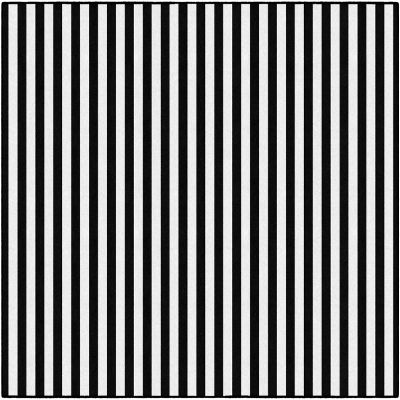Flagship Carpets Simply Stylish Black & White Stripe Classroom Area Rug for Indoor Classroom Learning or Kid Bedroom Educational Play Mat, 7'6" x 12'