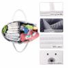 Baby Diaper Caddy Organizer -Portable Baby Nursery Storage Holder Bag -100% Real Natural Cotton Diaper Storage Basket with Removable Dividers & Sturdy Handles for Organizer Diaper Toy Paper Towels view 3
