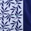 Sophia-Art Indian Textured Home Bedroom Darkening Room Loha Linen Grommet Rod Pocket Exclusive Room Insulated Living Top Casual Pair Curtain Panel (Blue Leaf, Door Curtain 46" X 105" Each Panel) view 3