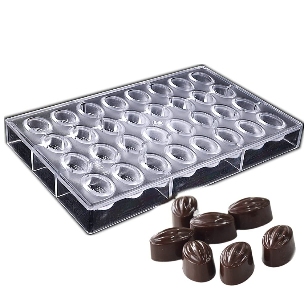 32 cavities Occa Berry Deep Fruit Shape PC Polycarbonate Chocolate Mold Candy Mould Fondant Mousse Ice Molds DIY Bakery Supplies