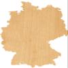 Germany Laser Cut Out Wood Shape Craft Supply - 4 Inch view 1