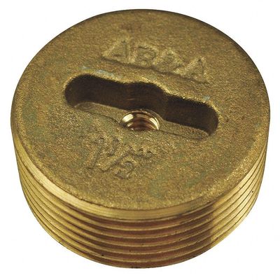 Ab&A Brass Los Angeles Style Cleanout Plug - 60360