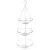 Alvinlite Fruit Basket, Stainless Steel Three-Layer Hanging Kitchen Basket Vegetable Basket Storage Rack view 1