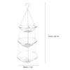 Alvinlite Fruit Basket, Stainless Steel Three-Layer Hanging Kitchen Basket Vegetable Basket Storage Rack view 4