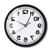 Counter Clockwise Backwards Clock Home Decor Sound Activated Wall Clock Silent Non Ticking Wall Watch with Metal Frame view 1