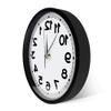 Counter Clockwise Backwards Clock Home Decor Sound Activated Wall Clock Silent Non Ticking Wall Watch with Metal Frame view 2