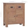 KTHLBRH (Fast Shipments) Wood Buffet Console Table Storage Cabinet with Drawers for Living Room Kitchen Dining Room Sideboard 25.6"x11.8"x29.5" Solid Teak Wood view 2
